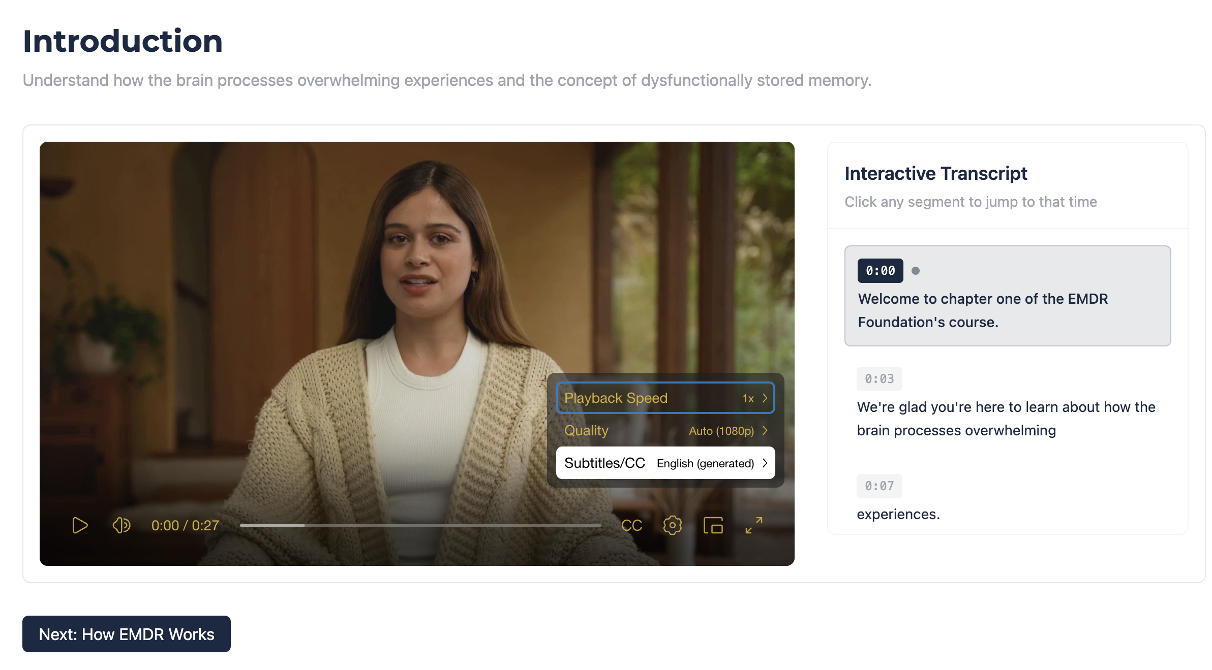 Interactive Video Transcript